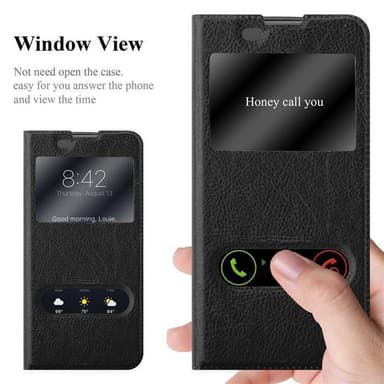 LG K8 2016 lommebokdeksel cover (svart)