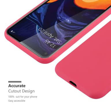 Deksel Samsung Galaxy A60 / M40 Silikon cover (rød)