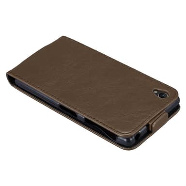 Sony Xperia Z1 deksel flip cover (brun)