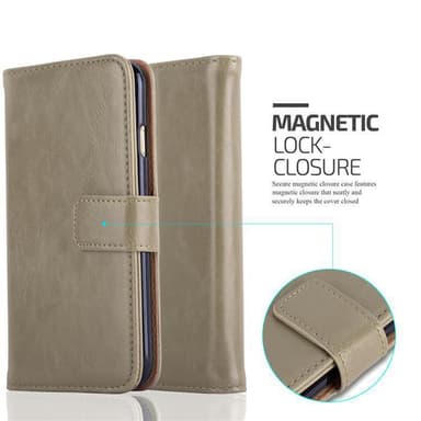 iPhone 6 PLUS / 6S PLUS lommebokdeksel etui (brun)
