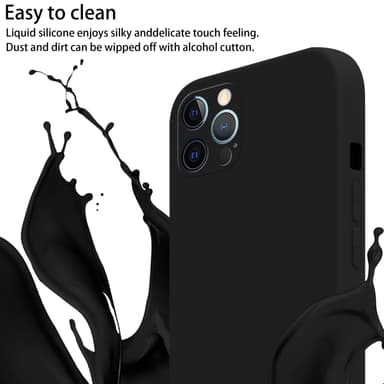 Deksel iPhone 12 / 12 PRO med Halskjede (svart)