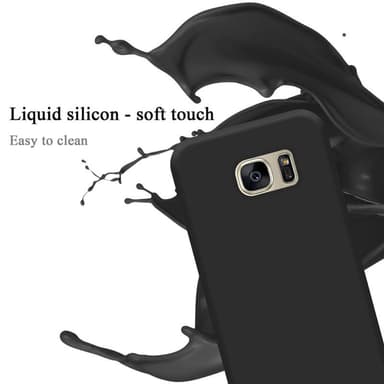 Samsung Galaxy S7 silikondeksel case (svart)