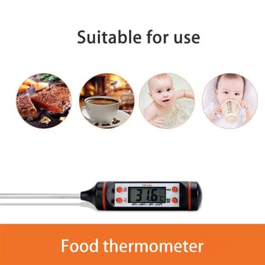 Termometer digital temperaturmåler (svart)