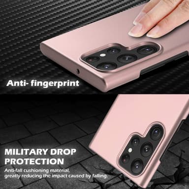 Deksel Samsung Galaxy S22 ULTRA Case Cover (rosa)