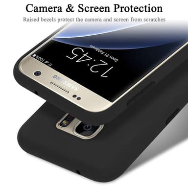 Samsung Galaxy S7 silikondeksel case (svart)