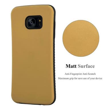 Samsung Galaxy S7 EDGE Hardt Deksel Cover (brun)