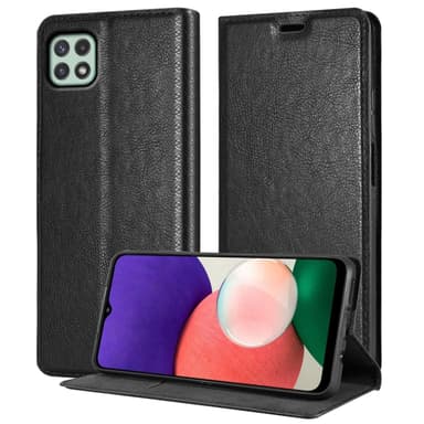Samsung Galaxy A22 5G lommebokdeksel case (svart)