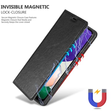 Samsung Galaxy A22 5G lommebokdeksel case (svart)