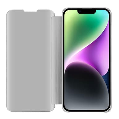 iPhone 14 lommebokdeksel etui (sølv)