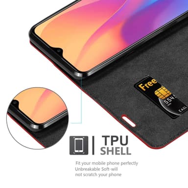 Xiaomi RedMi 8A lommebokdeksel case (rød)