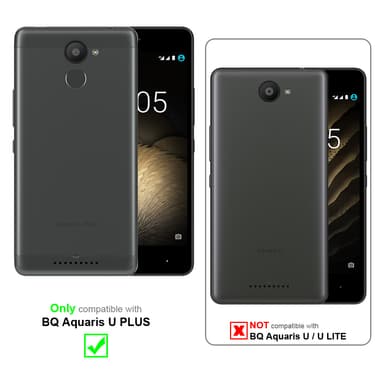 BQ Aquaris U PLUS lommebokdeksel case (brun)