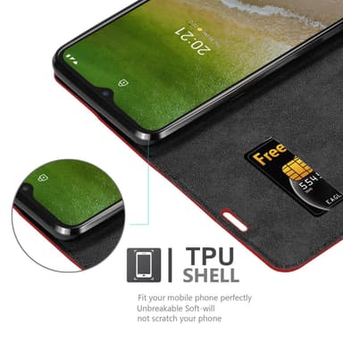 Nokia G50 5G lommebokdeksel case (rød)