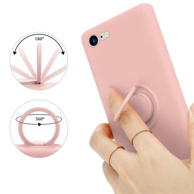 Deksel iPhone 7 / 7S / 8 / SE 2020 Ring Case (rosa)
