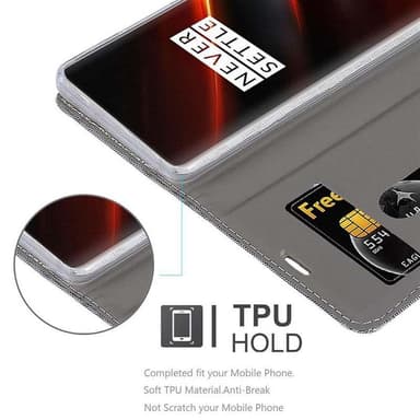 OnePlus 7T PRO lommebokdeksel etui (grå)