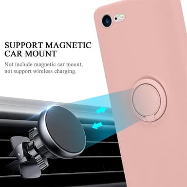 Deksel iPhone 7 / 7S / 8 / SE 2020 Ring Case (rosa)