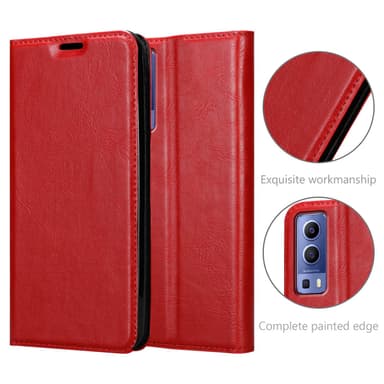 Vivo Y52 5G / Y72 5G lommebokdeksel case (rød)
