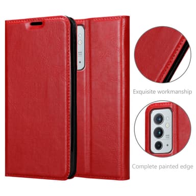OnePlus 9RT 5G lommebokdeksel case (rød)