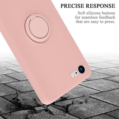 Deksel iPhone 7 / 7S / 8 / SE 2020 Ring Case (rosa)