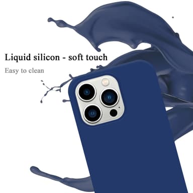 iPhone 14 PRO MAX silikondeksel case (blå)