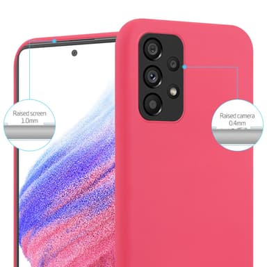 Deksel Samsung Galaxy A53 5G Silikon cover (rød)