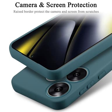 Xiaomi Poco F6 silikondeksel case (grønn)