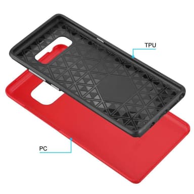 Samsung Galaxy NOTE 8 Deksel Case Cover (rød)