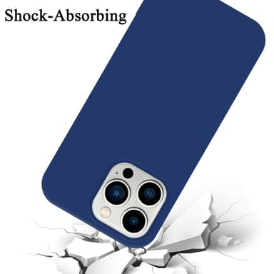 iPhone 14 PRO MAX silikondeksel case (blå)