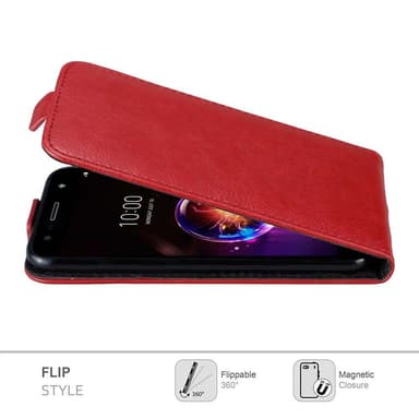 LG X POWER 3 deksel flip cover (rød)