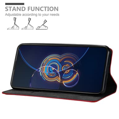 Asus ZenFone 8 FLIP lommebokdeksel case (rød)