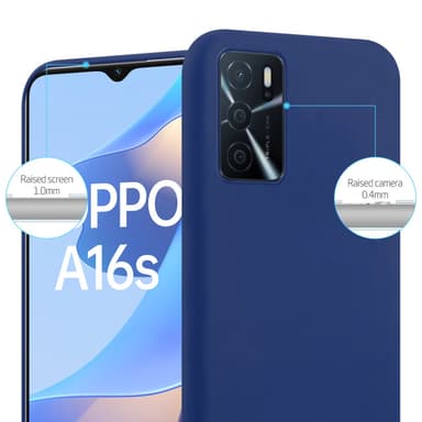 Deksel Oppo A16s / A54s Silikon cover (blå)
