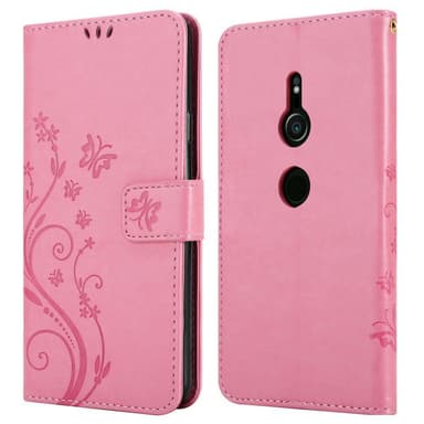 Sony Xperia XZ2 lommebokdeksel Blomster (rosa)