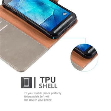 Samsung Galaxy XCover 3 lommebokdeksel etui (brun)