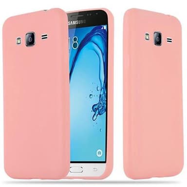 Deksel Samsung Galaxy J3 2015 Silikon cover (rosa)