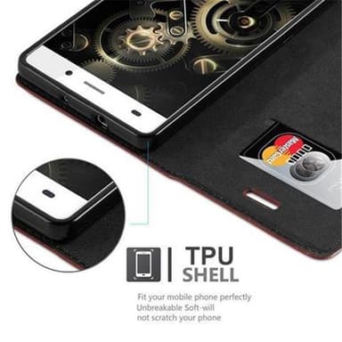 Huawei P8 LITE 2015 lommebokdeksel case (brun)