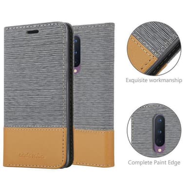 OnePlus 8 lommebokdeksel etui (grå)