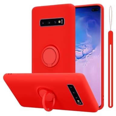 Deksel Samsung Galaxy S10 PLUS Ring Case (rød)