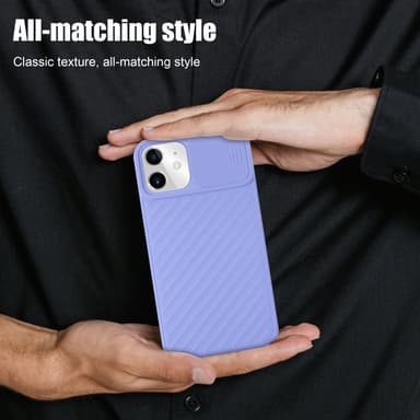 iPhone 11 silikondeksel case (lilla)