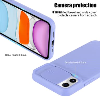 iPhone 11 silikondeksel case (lilla)
