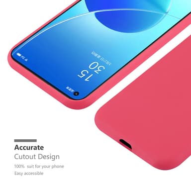 Deksel Oppo Reno6 5G Silikon cover (rød)
