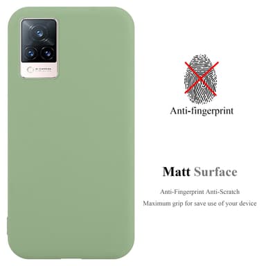 Deksel Vivo V21 4G / 5G Silikon cover (grønn)