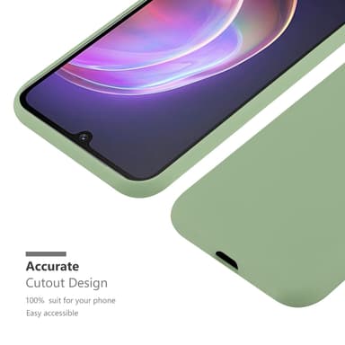 Deksel Vivo V21 4G / 5G Silikon cover (grønn)
