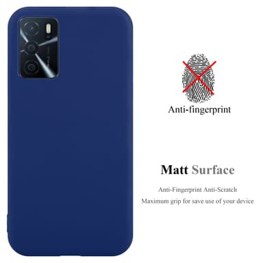 Deksel Oppo A16s / A54s Silikon cover (blå)
