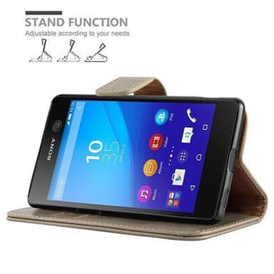 Sony Xperia M5 lommebokdeksel etui (brun)