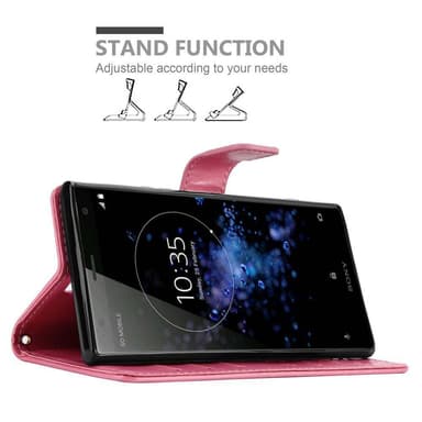 Sony Xperia XZ2 lommebokdeksel Blomster (rosa)