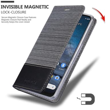 Nokia 8.3 lommebokdeksel etui (grå)