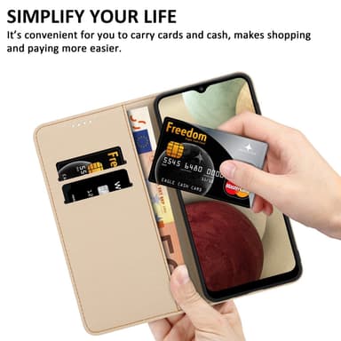 Samsung Galaxy A12 / M12 lommebokdeksel etui (lilla)