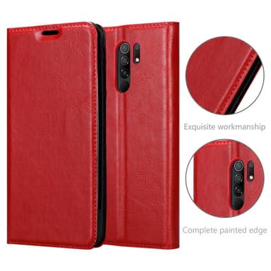 Xiaomi RedMi 9 lommebokdeksel case (rød)