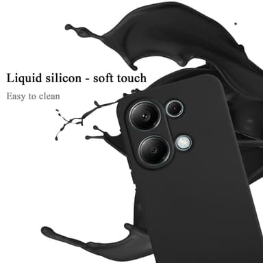Redmi Note 13 pro 4G silikondeksel case (Svart)