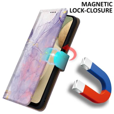 Samsung Galaxy A12 / M12 lommebokdeksel etui (lilla)