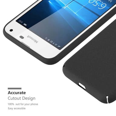 Nokia Lumia 650 Hardt Deksel Cover (svart)